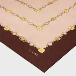 square in arc de triomphe silk twill