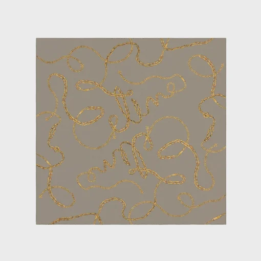 SQUARE IN CELINE CHAIN SILK TWILL