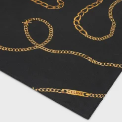 SQUARE IN CELINE CHAIN SILK TWILL