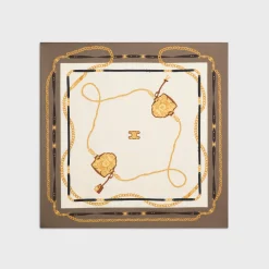 square in coat of arms silk twill
