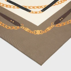 square in coat of arms silk twill