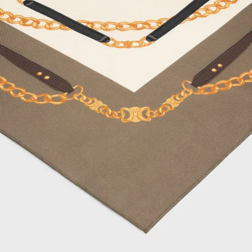 square in coat of arms silk twill