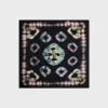 square in tie-dye habotai silk