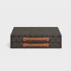 stationery case in triomphe canvas and calfskin