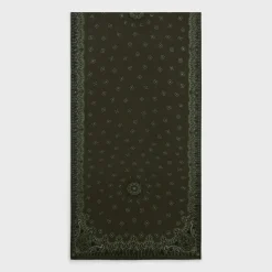stole in floral cashmere muslin