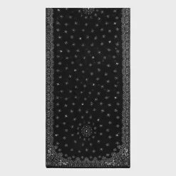 stole in floral cashmere muslin