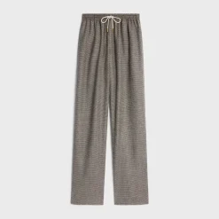 straight jogging pants in wool and cashmere