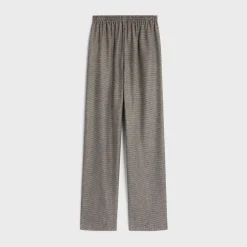 straight jogging pants in wool and cashmere