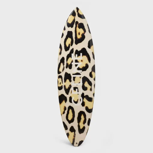 Surfboard in WOOD LEOPARD PATTERN AND CELINE PRINT