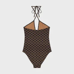 SWIMSUIT IN MONOGRAM JERSEY