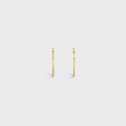 Systeme Large Hoops in Yellow Gold and Diamonds