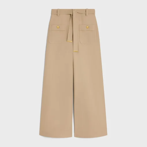 taillat pants in cotton twill