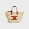 TEEN CELINE CLASSIC PANIER in Palm leaves and Calfskin