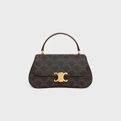 TEEN CELINE LOLA in Triomphe Canvas and Calfskin