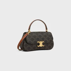TEEN CELINE LOLA in Triomphe Canvas and Calfskin