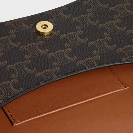 TEEN CELINE LOLA in Triomphe Canvas and Calfskin