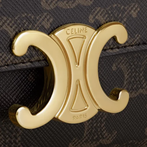 TEEN CELINE LOLA in Triomphe Canvas and Calfskin