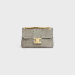 TEEN CELINE VICTOIRE BAG in GLITTER TEXTILE