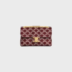 TEEN CELINE VICTOIRE BAG in TRIOMPHE CANVAS TWO-TONE