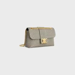 TEEN CELINE VICTOIRE BAG in GLITTER TEXTILE