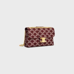 TEEN CELINE VICTOIRE BAG in TRIOMPHE CANVAS TWO-TONE