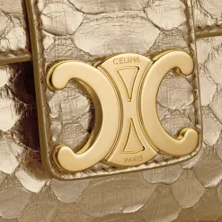 TEEN CELINE VICTOIRE BAG in LAMINATED PYTHON