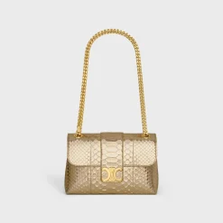 TEEN CELINE VICTOIRE BAG in LAMINATED PYTHON