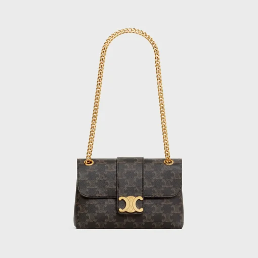 TEEN CELINE VICTOIRE BAG in Triomphe Canvas