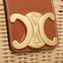 TEEN COUFFIN in WICKER AND NATURAL CALFSKIN