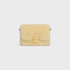 TEEN TRIOMPHE BAG in SHEARLING AND CALFSKIN