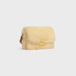 TEEN TRIOMPHE BAG in SHEARLING AND CALFSKIN