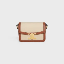 TEEN TRIOMPHE BAG in TEXTILE AND CALFSKIN
