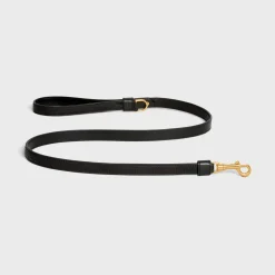 Thin Dog Leash in Sequins and Calfskin