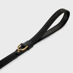 Thin Dog Leash in Sequins and Calfskin