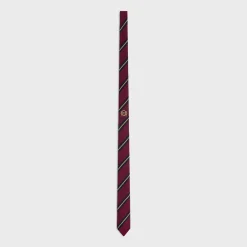 thin tie in celine blason silk jacquard