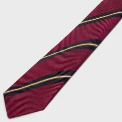 thin tie in celine blason silk jacquard