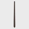 thin tie in striped silk