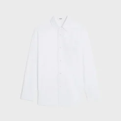 tommy shirt in striped cotton and linen