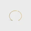 Torsion Bracelet in Yellow Gold and Diamonds
