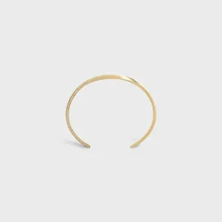Torsion Bracelet in Yellow Gold and Diamonds
