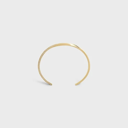 Torsion Bracelet in Yellow Gold and Diamonds