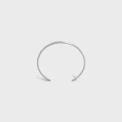 Torsion Bracelet in White Gold and Diamonds