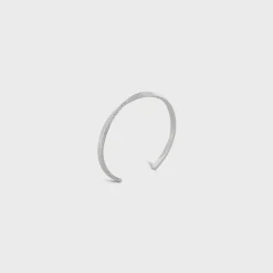 Torsion Bracelet in White Gold and Diamonds