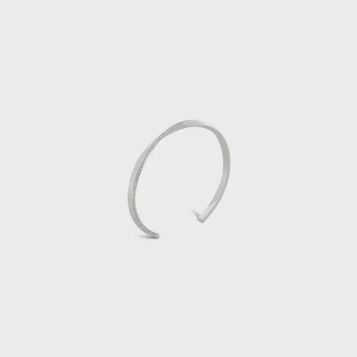 Torsion Bracelet in White Gold and Diamonds