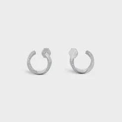 Torsion Earrings in White Gold and Diamonds