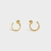 Torsion Earrings in Yellow Gold and Diamonds