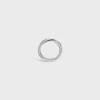 Torsion Ring in White Gold and Diamonds