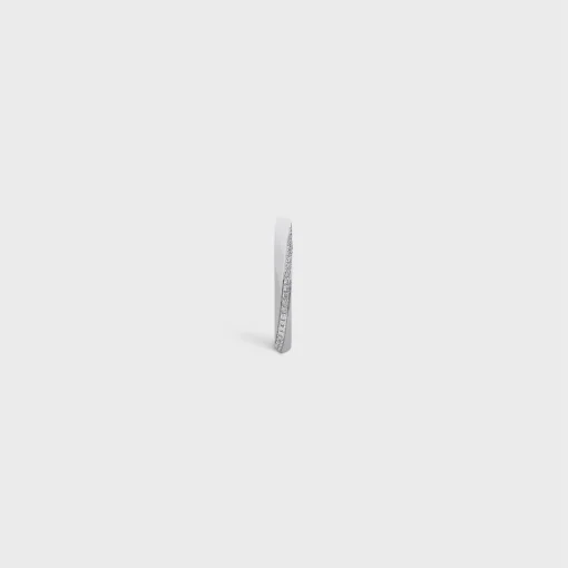 Torsion Ring in White Gold and Diamonds