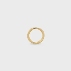 Torsion Ring in Yellow Gold