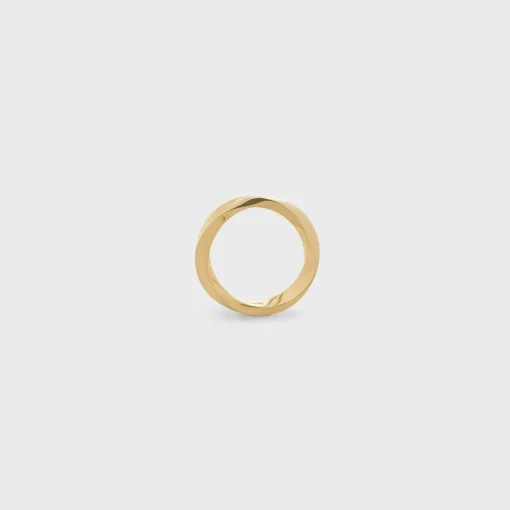 Torsion Ring in Yellow Gold